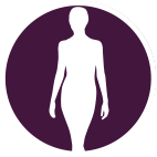 A full silhouette of a
person’s body
