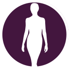 A full silhouette of a
person’s body