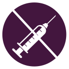 No needles symbol